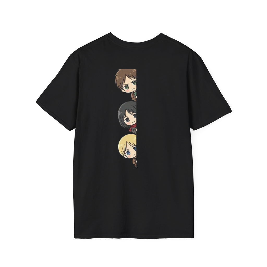 Eren Mikasa & Armin T-Shirt  Attack on Titan Anime Trio Graphic Tee