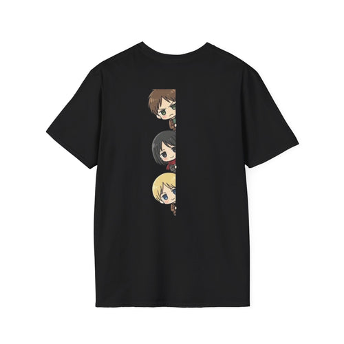 Eren Mikasa & Armin T-Shirt  Attack on Titan Anime Trio Graphic Tee