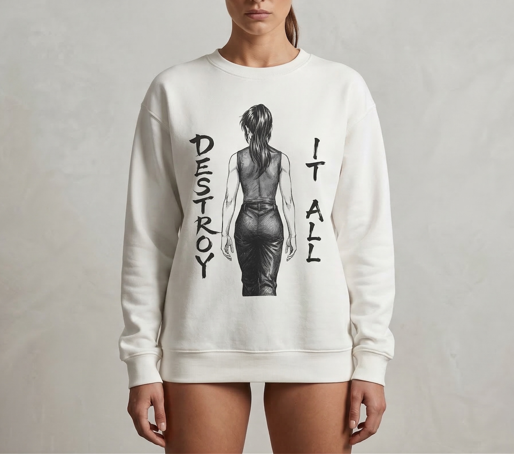 Maki Zenin Sweatshirt – Manga Aesthetic Graphic Crewneck | Japanese Streetwear Unisex