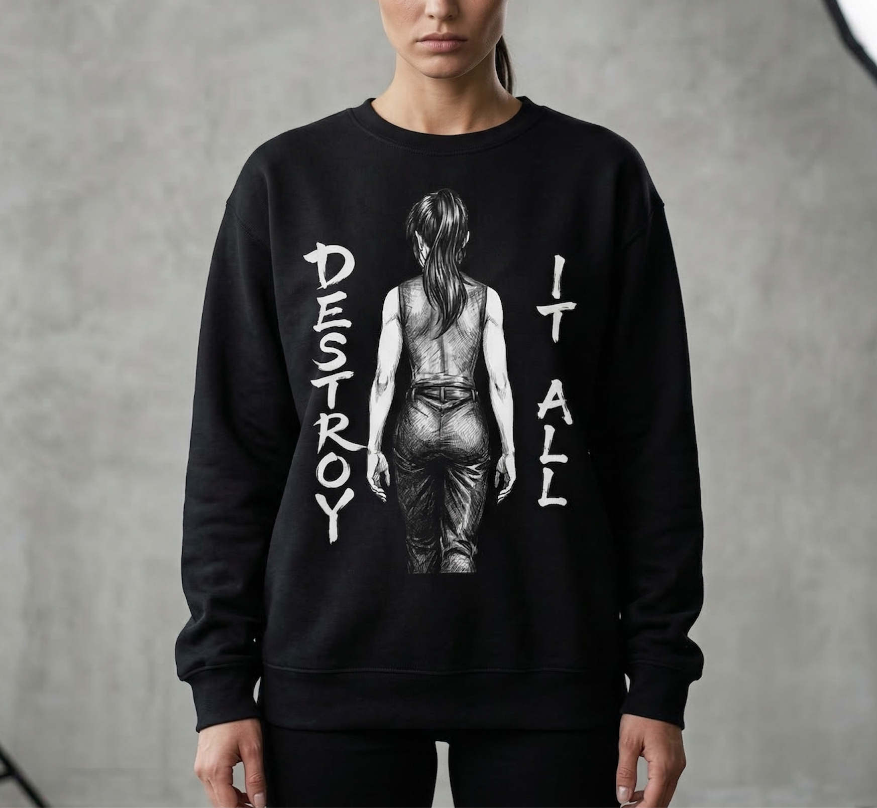 Maki Zenin Sweatshirt – Manga Aesthetic Graphic Crewneck | Japanese Streetwear Unisex