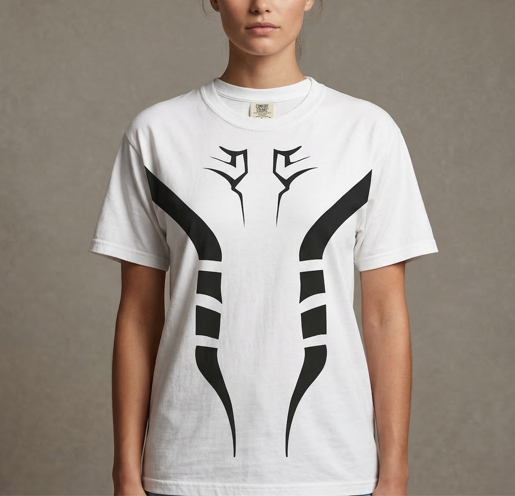 Sukuna Inspired Anime T-Shirt – Minimalist Anime Graphic Tee for Jujutsu Fans