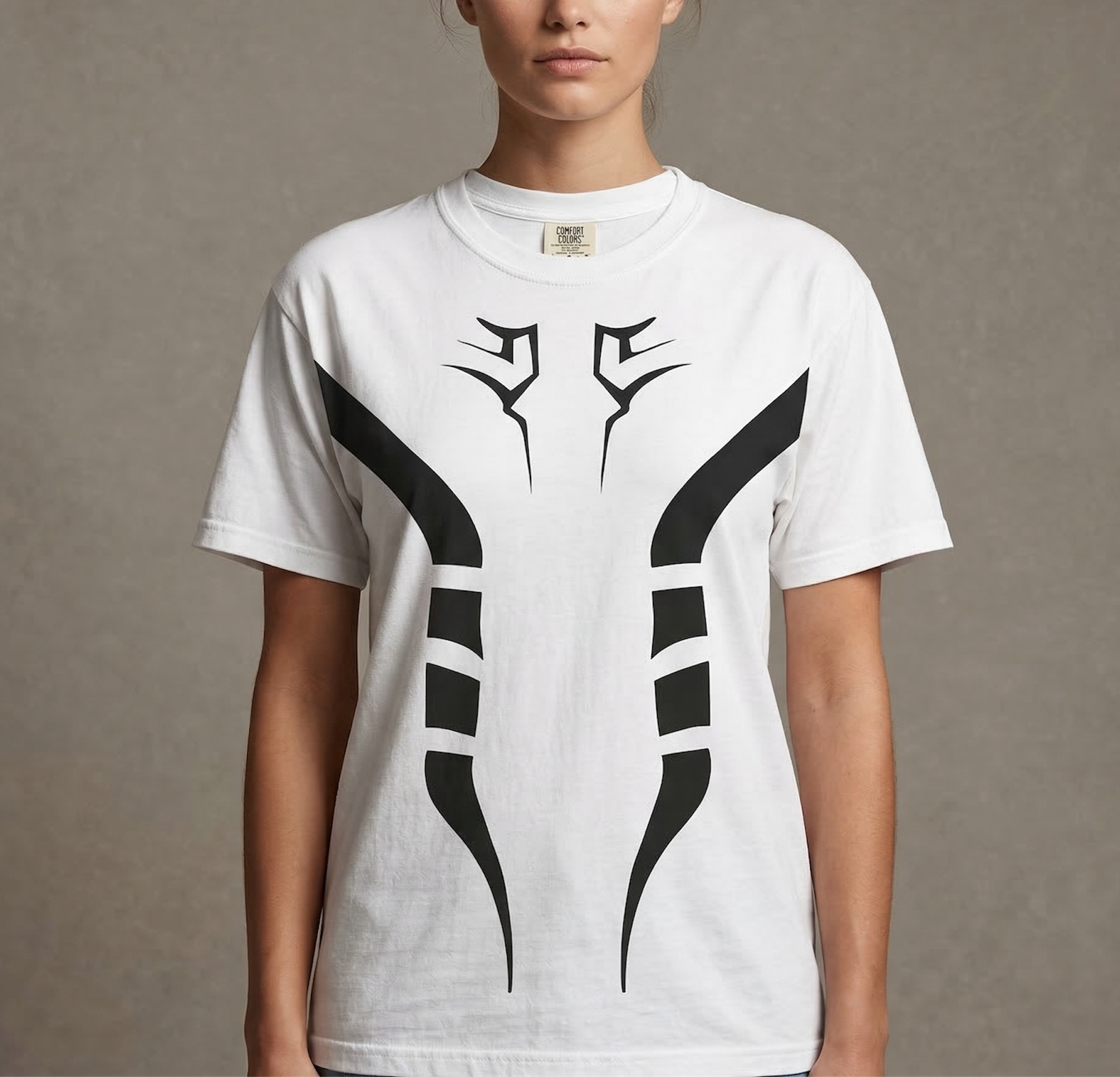 Sukuna Inspired Anime T-Shirt – Minimalist Anime Graphic Tee for Jujutsu Fans